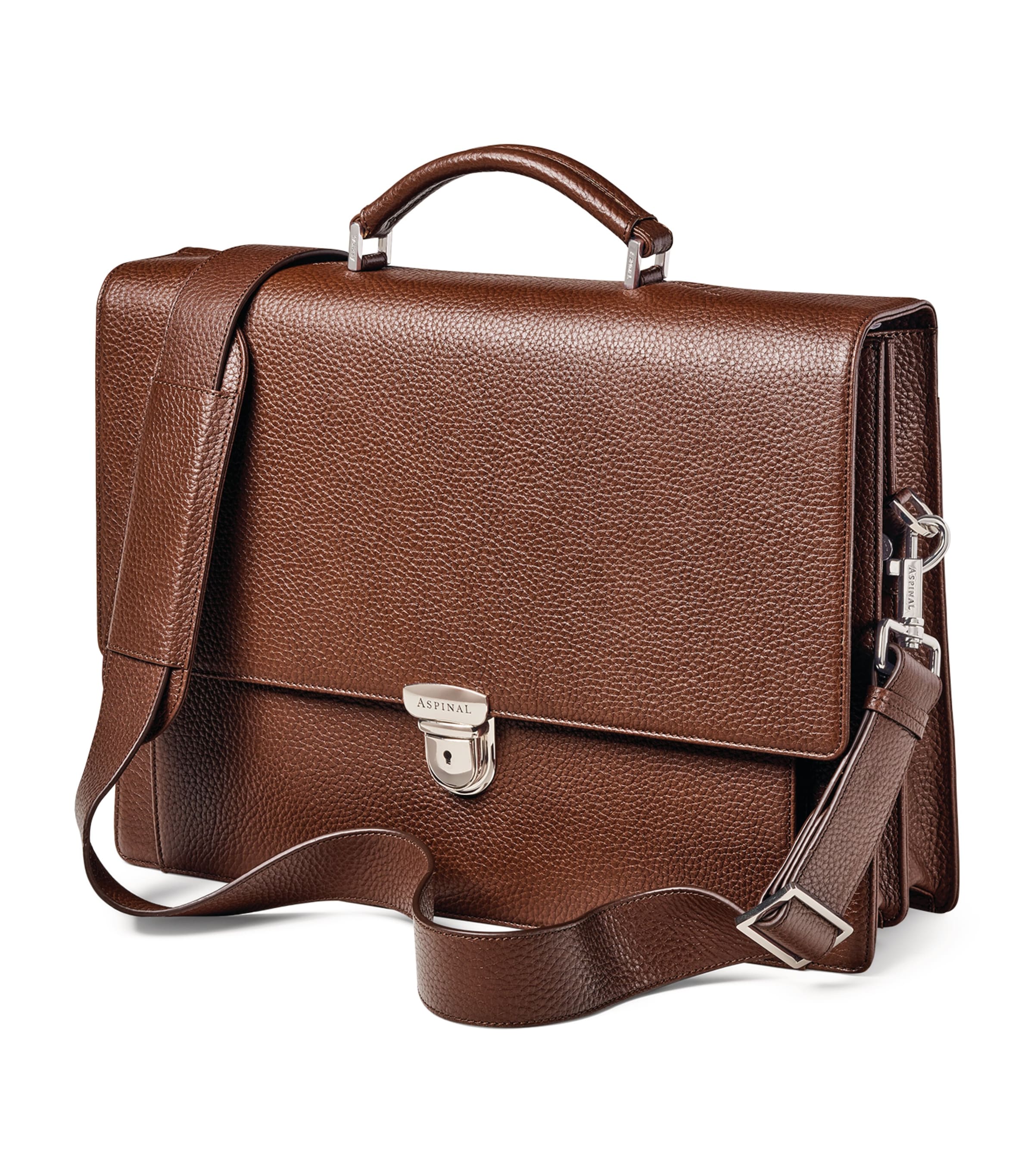 Aspinal of London leather city laptop briefcase - British product
