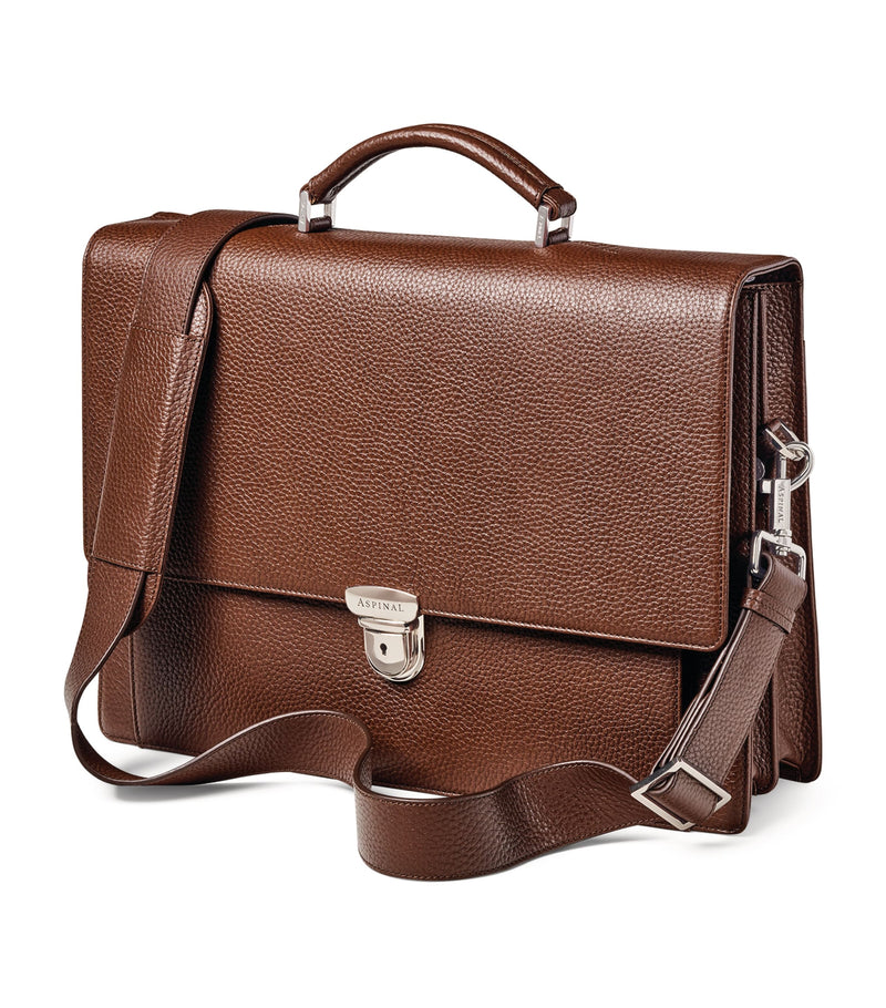 Aspinal of London leather city laptop briefcase - British product