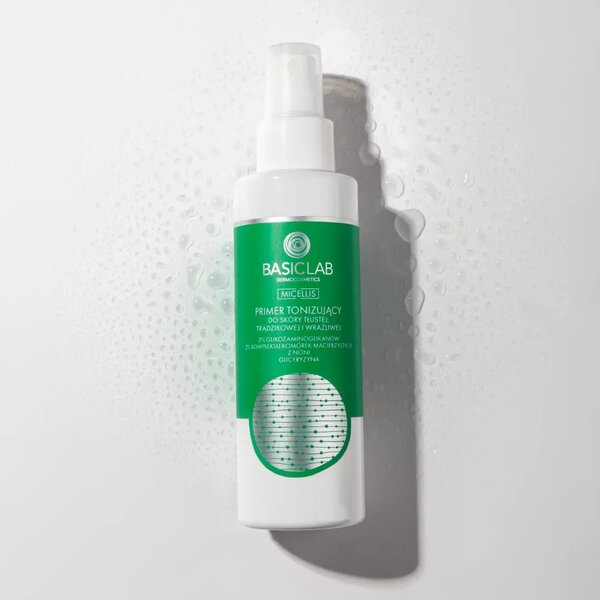 BasicLab Toning Primer 150ml for oily acne-prone skin (British brand)