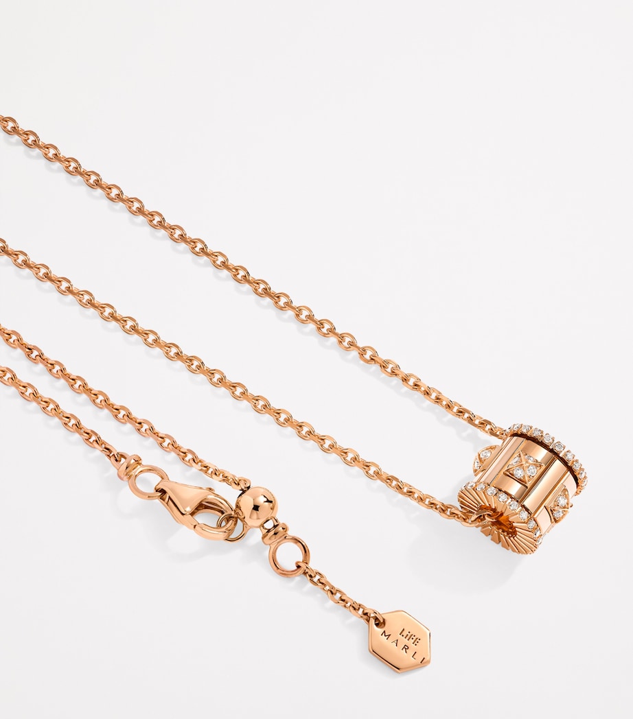 MARLI New York LIFE necklace in rose gold and diamond - British product