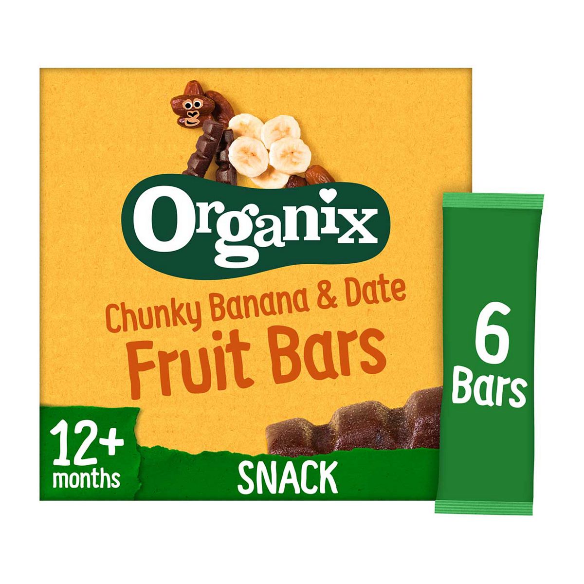 Organix Banana & Date Organic Fruit Snack Bar Multipack 6x17g Toys & Kid's Zone Boots   