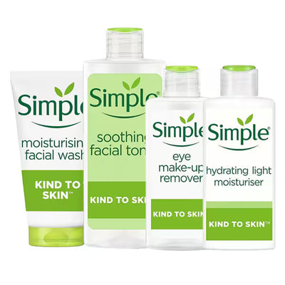 Superdrug Simple Ultimate Facial Skin Regime Bundle 150ml & 30ml- Buy online at McGrocer
