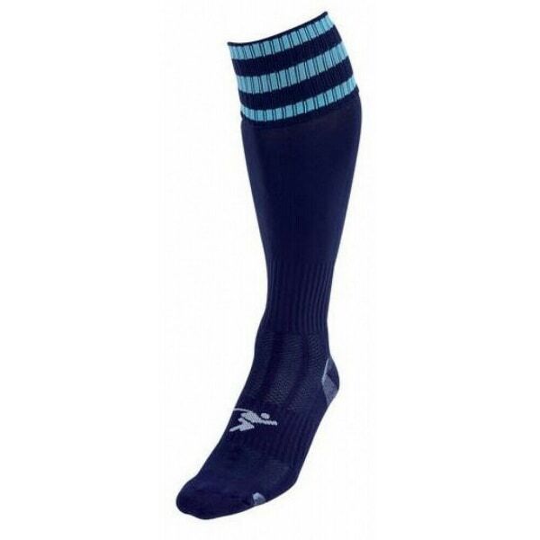 Precision Kids Pro Football Socks (12 -2) GOODS Superdrug Navy/Sky Blue  