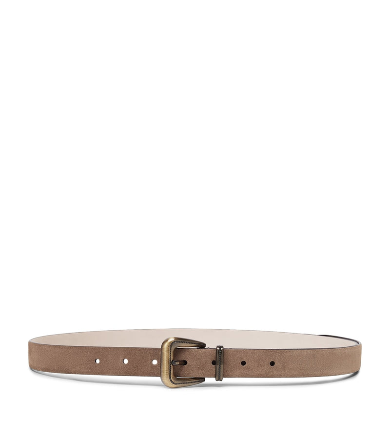 Brunello Cucinelli suede belt, imported from the UK