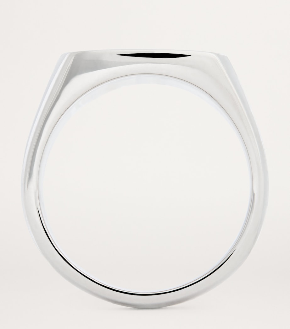 Tom Wood Large Mined Ring sterling silver diamond, UK version