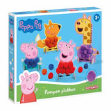 Totum Peppa Pig pompom cards kit, imported from the UK