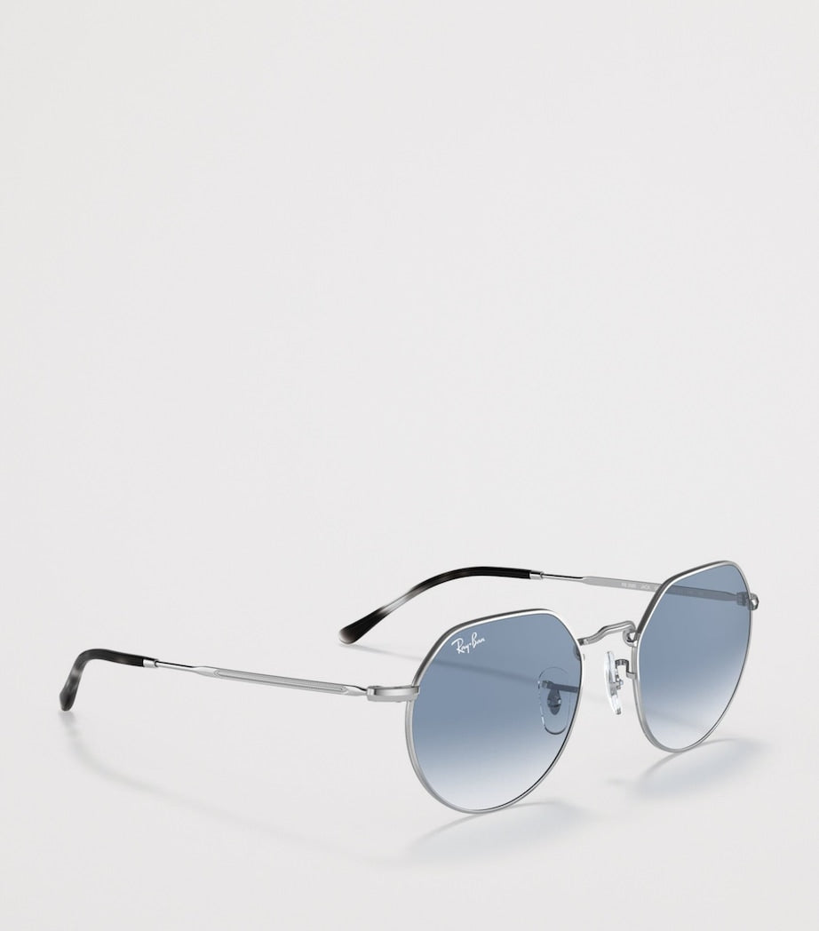 Ray-Ban Metal Jack runde Sonnenbrille mit Farbverlauf, importiert aus dem Vereinigten Königreich