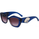 Lunettes de soleil Karl Lagerfeld bleues en acétate 52 mm (marque britannique)