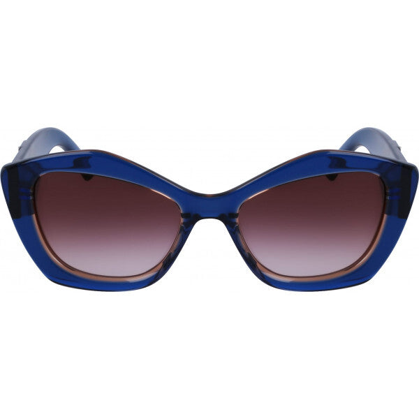 Lunettes de soleil Karl Lagerfeld bleues en acétate 52 mm (marque britannique)