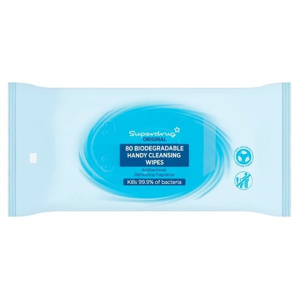 Superdrug Antibacterial Wipes x80 Bio GOODS Superdrug   