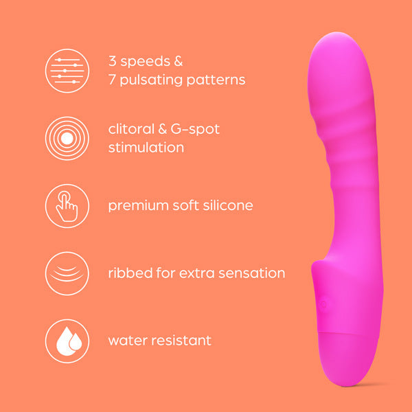 So Divine Pash Ribbed Vibrator Pink GOODS Superdrug   