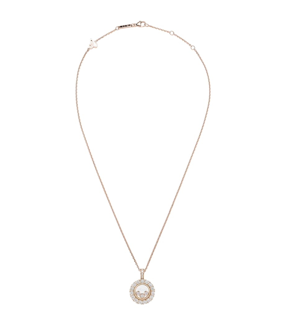 Chopard rose gold diamond necklace 42cm, imported from the UK