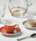 GINORI 1735 Oriente Italiano Rubrum coffee saucer 13.5cm, UK version