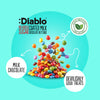 Diablo no added sugar milk chocolate buttons 40g (British brand)