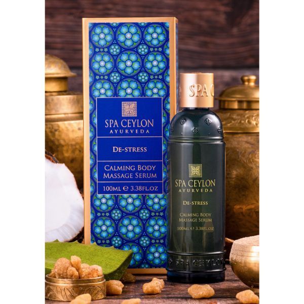 SPA CEYLON De-Stress Calming Body Massage Serum 100ml, UK version