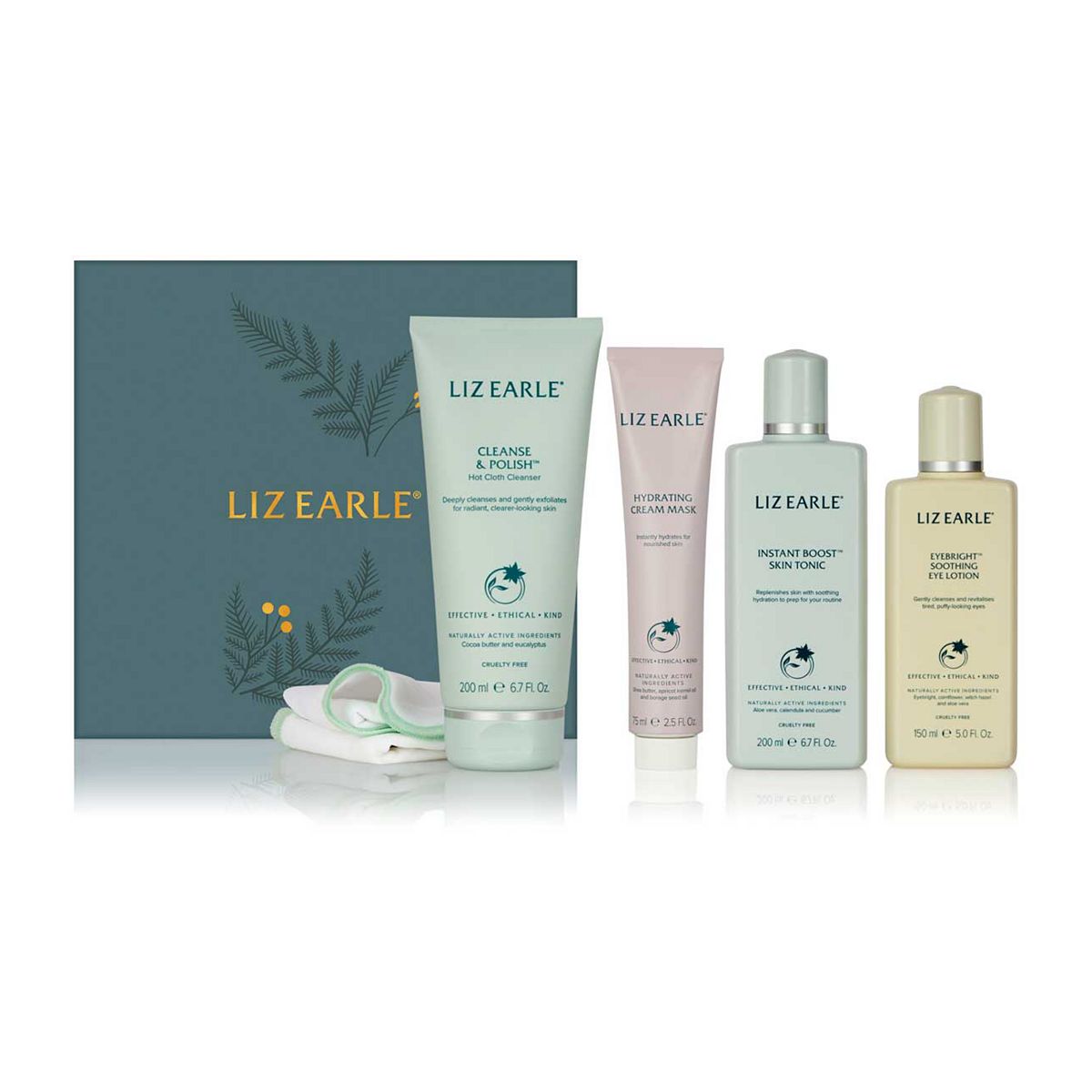 STAR GIFT Liz Earle Glowing Hydration Routine 4-Piece Full Size - Limited Edition GOODS Boots   