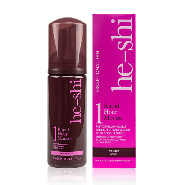 He-Shi self-tanning mousse Medium 150ml (British brand)
