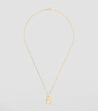 L'Atelier Nawbar Biladi Hilal necklace yellow gold diamond, imported from the UK