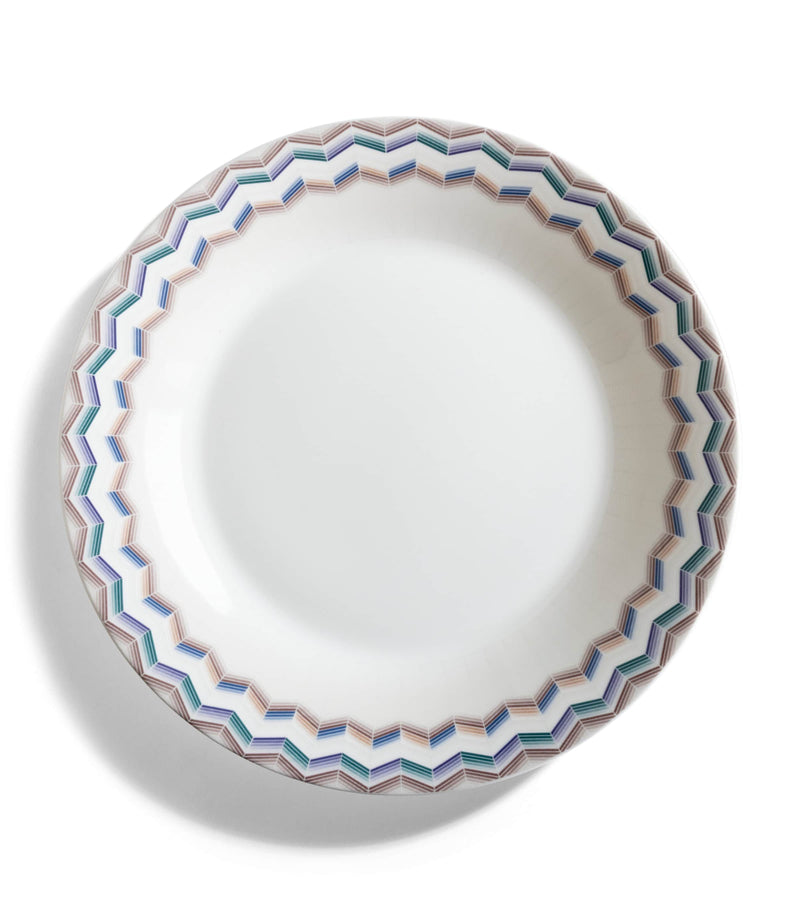 Missoni Home soup plate Zigzag Jarris 148 22cm, imported from the UK