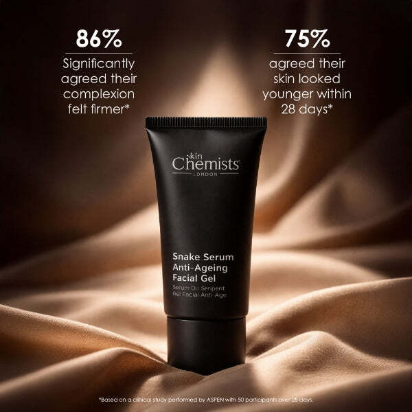 skinChemists snake serum anti-ageing facial gel 30ml - British product