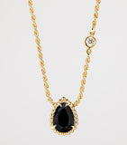 Boucheron Serpent Bohème pendant necklace yellow gold onyx diamond, UK version