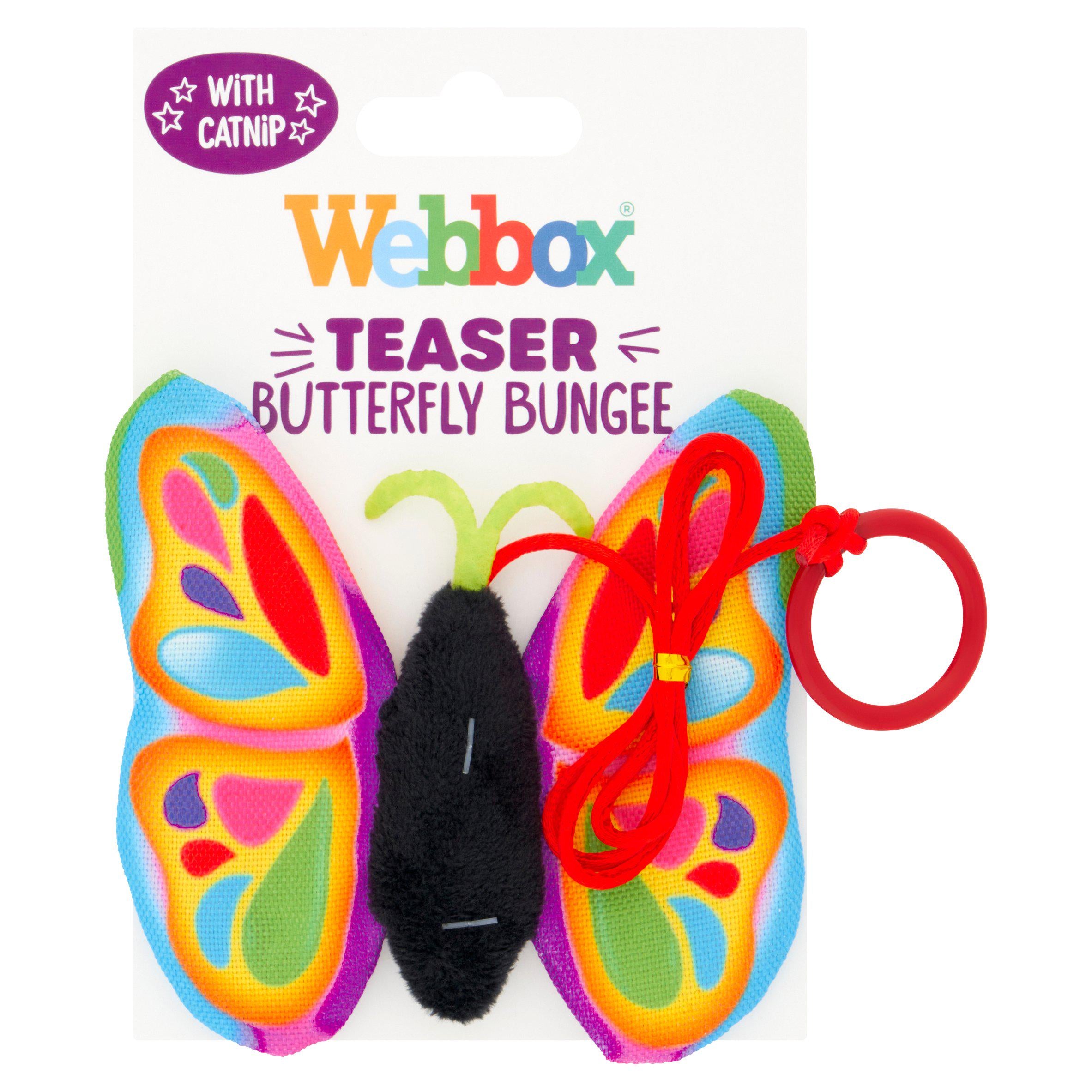 Webbox Teaser Butterfly Bungee Cat Toy GOODS Sainsburys   