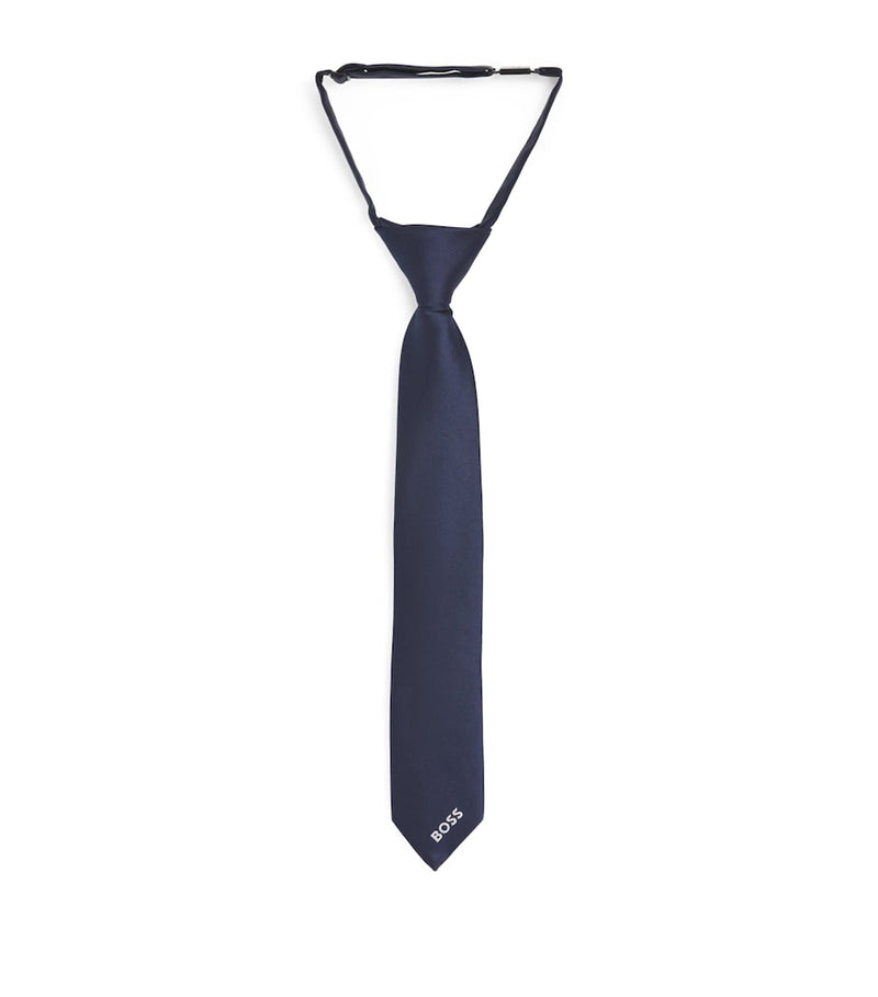 BOSS Kidswear Logo clip-on tie - British product