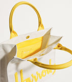 Harrods small cotton logo tote bag (British brand)