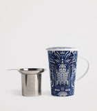 Harrods Knights of Brompton mug and strainer set - British product