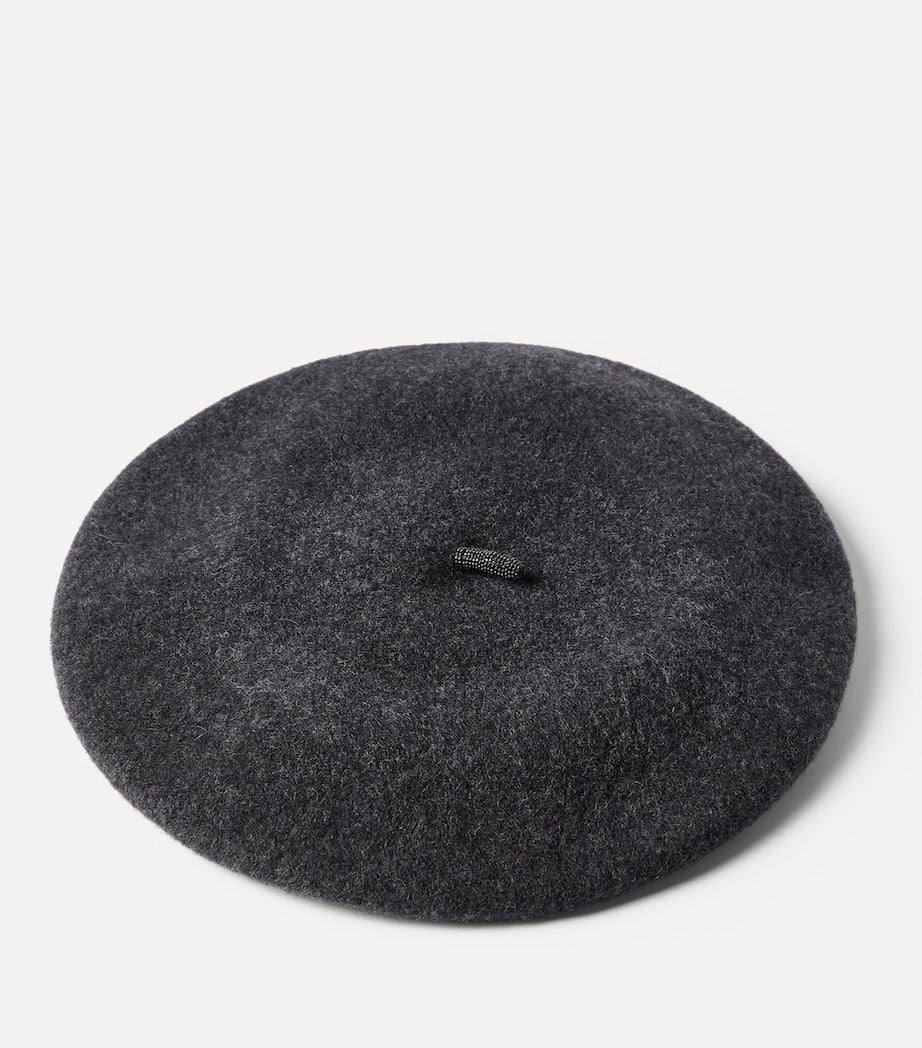 Brunello Cucinelli wool monili beret (British brand)