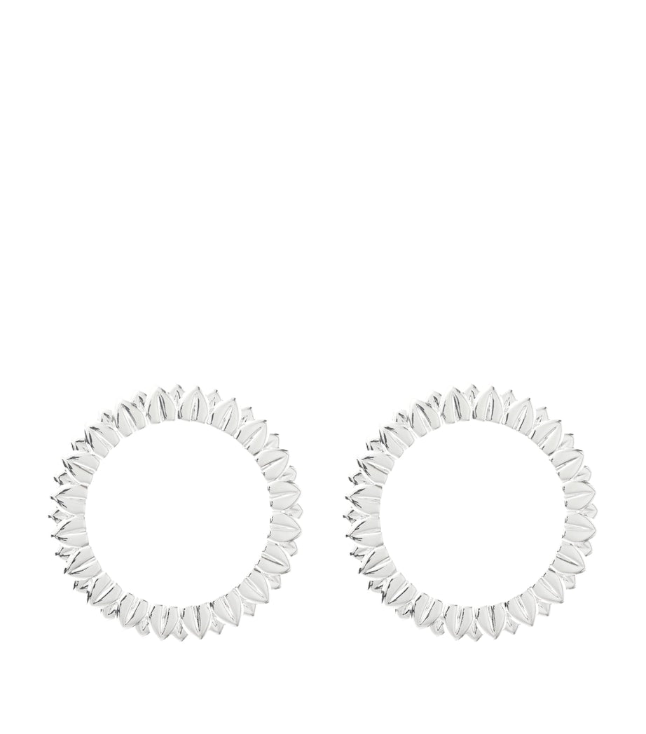 Christofle silver-plated palmettes napkin rings set of two (British brand)