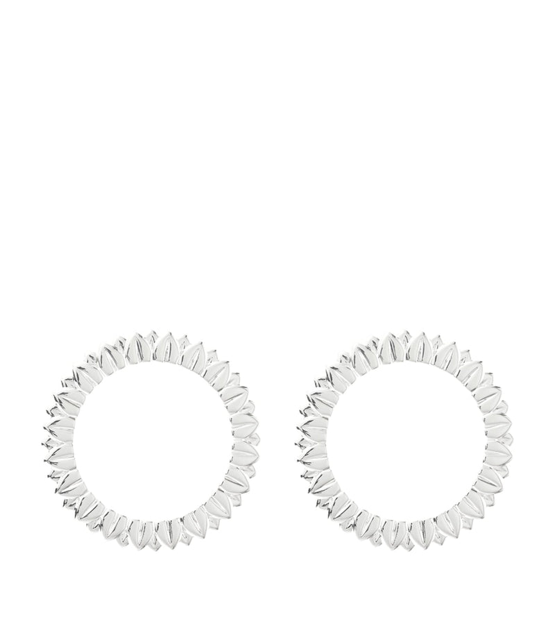 Christofle silver-plated palmettes napkin rings set of two (British brand)