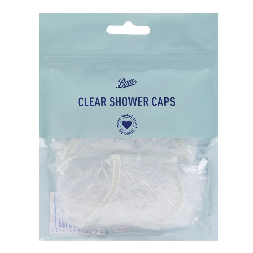 Boots Clear Shower Caps Pack Of 3