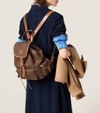 Miu Miu leather canvas backpack 29.5cm - British product