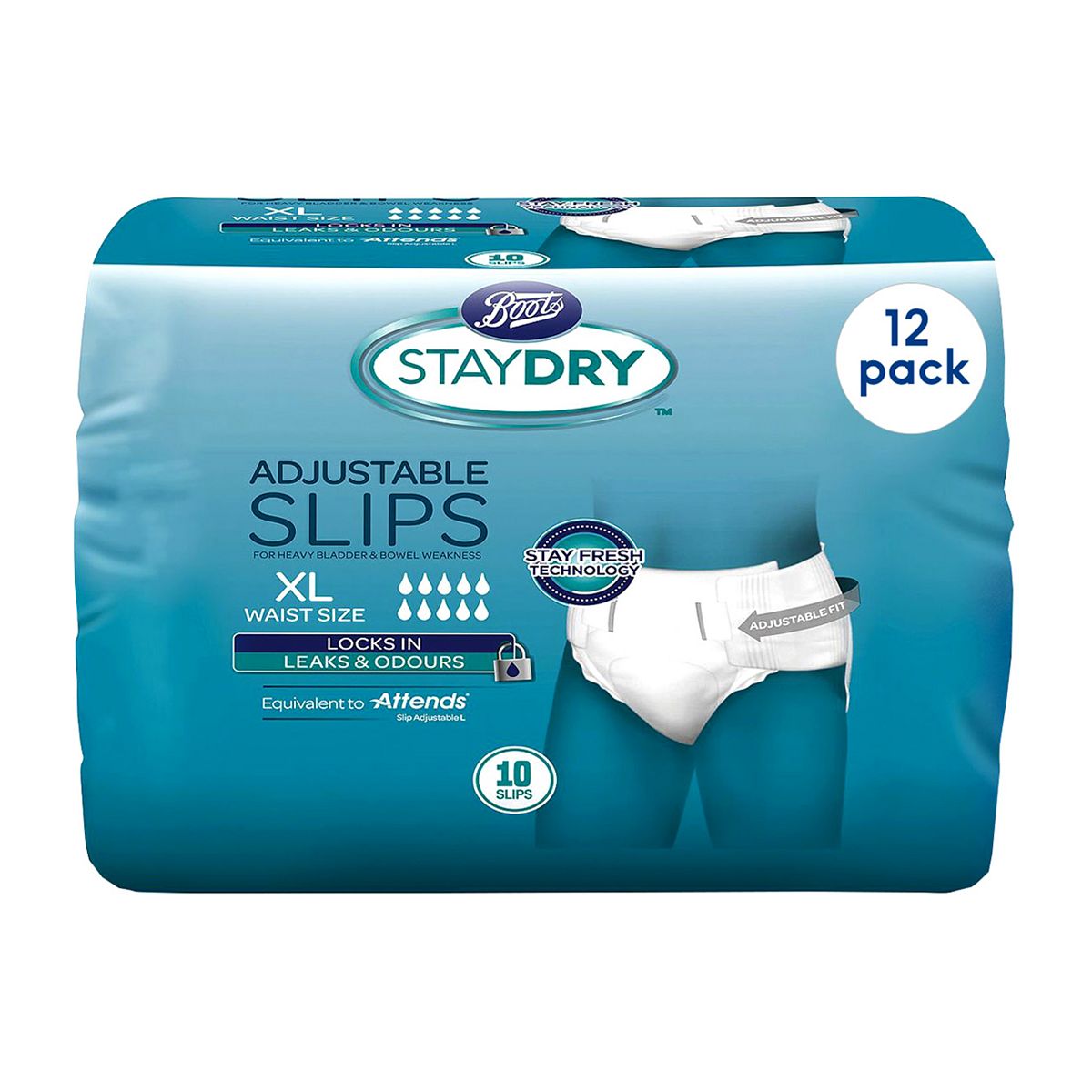 Boots Staydry Slips XL - 120 Pairs (12 Pack Bundle) GOODS Boots   