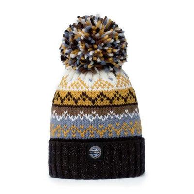 Superdrug Superbobble Reflective Nordic Knit Bobble Hat, Midnight Sun- Buy online at McGrocer