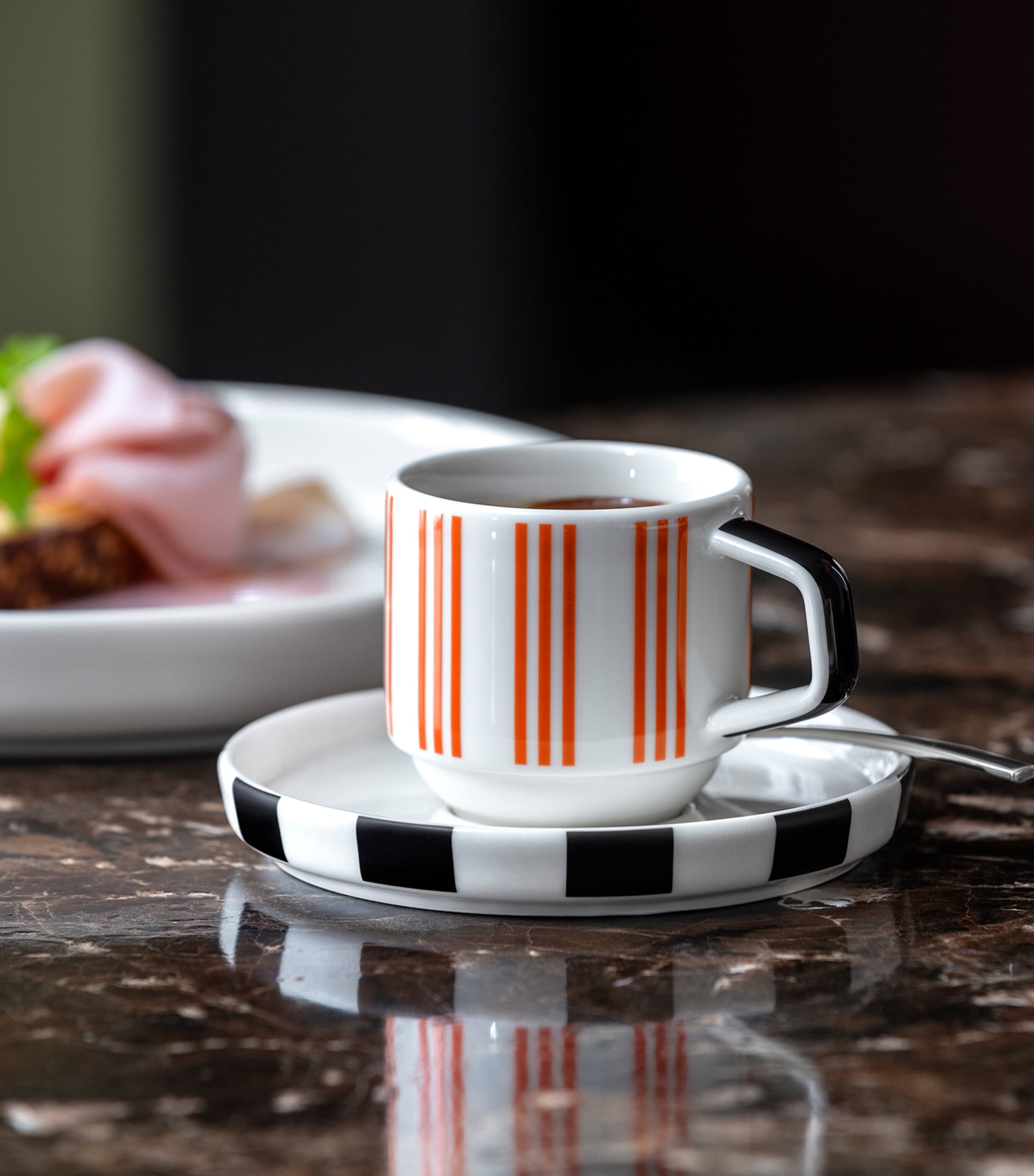 Villeroy & Boch Memphis espresso cup and saucer (British brand)