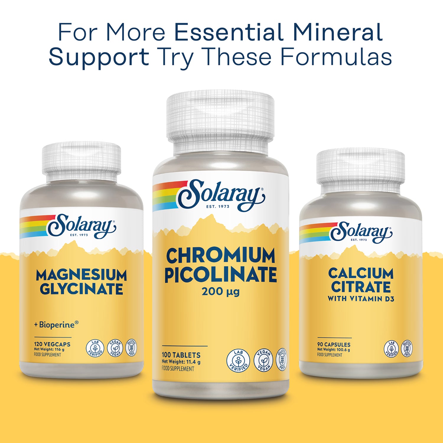 Solaray Chromium Picolinate 200mcg 100 capsules (British brand)