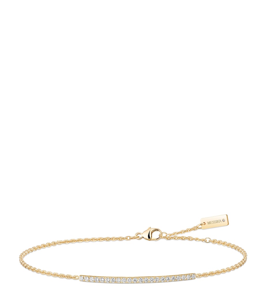 Messika Gatsby yellow gold diamond pavé bracelet 0.25ct - British product