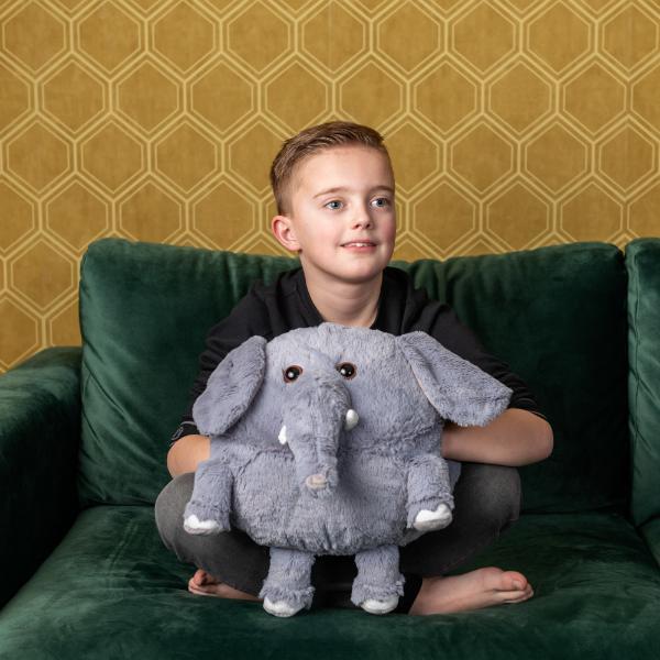 Cozy Noxxiez elephant plush hand warmer cushion 35cm, UK version