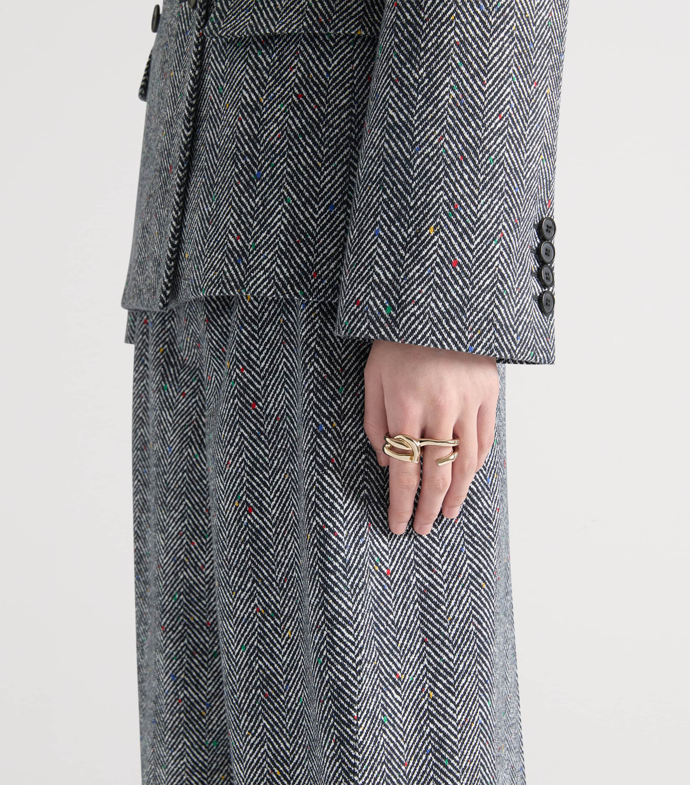 Givenchy chain link ring in brass, imported from the UK