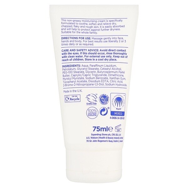 Superdrug Dry Skin Relief Cream 75ml