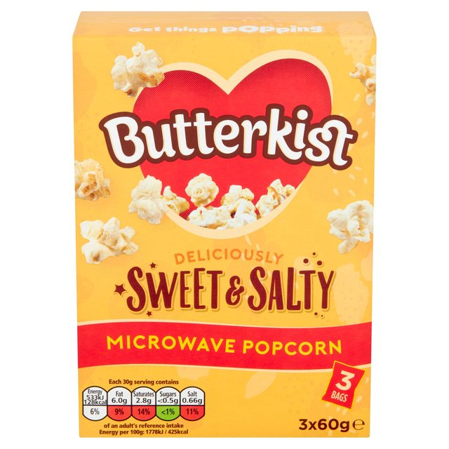 Butterkist Sweet & Salted Microwave Popcorn   210g