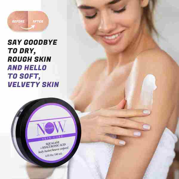 NOW Beauty Squalane Body Butter 180ml, imported from the UK