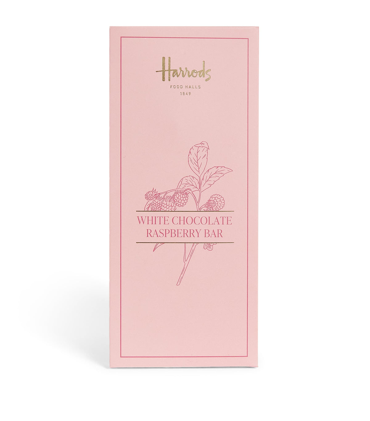 Harrods white chocolate raspberry bar 80g - British product