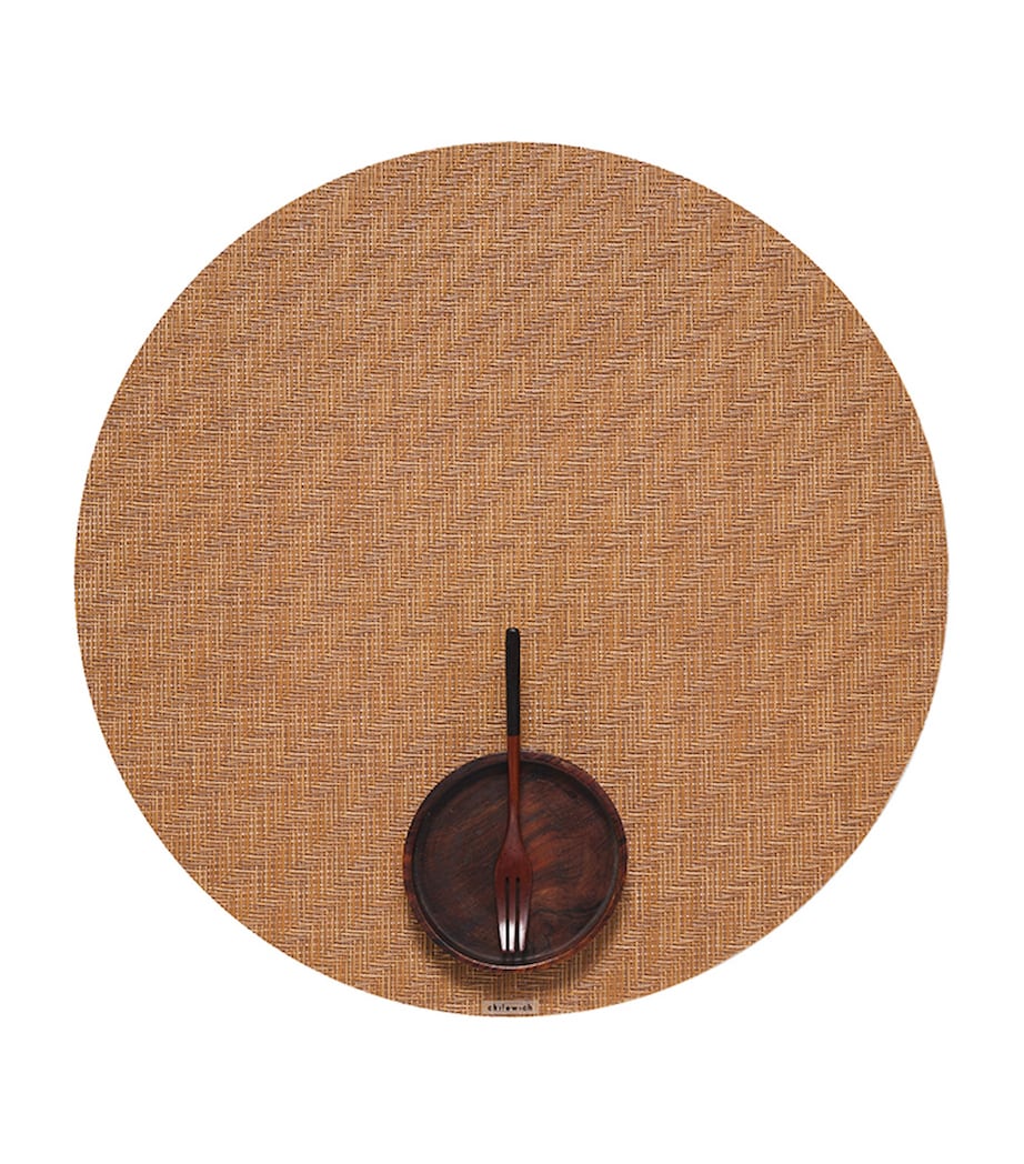 Chilewich TerraStrand Foxtail round placemat 38cm - British product