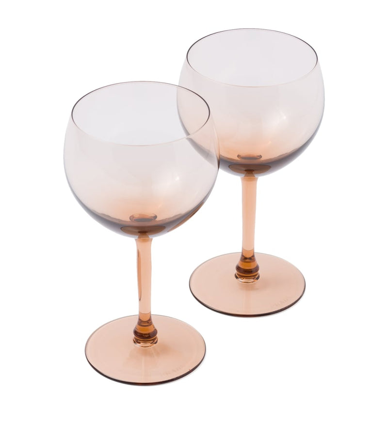 Prada New York red wine glasses 2-pack imported from the UK