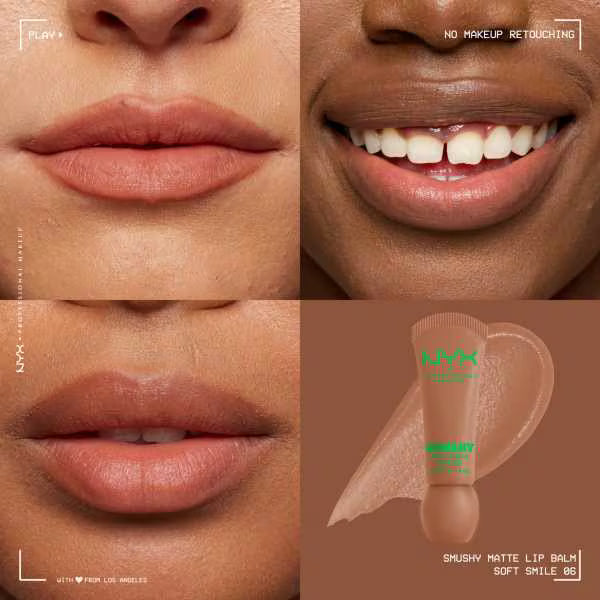 NYX Smushy Matte Lip Balm Soft Smile (British brand)