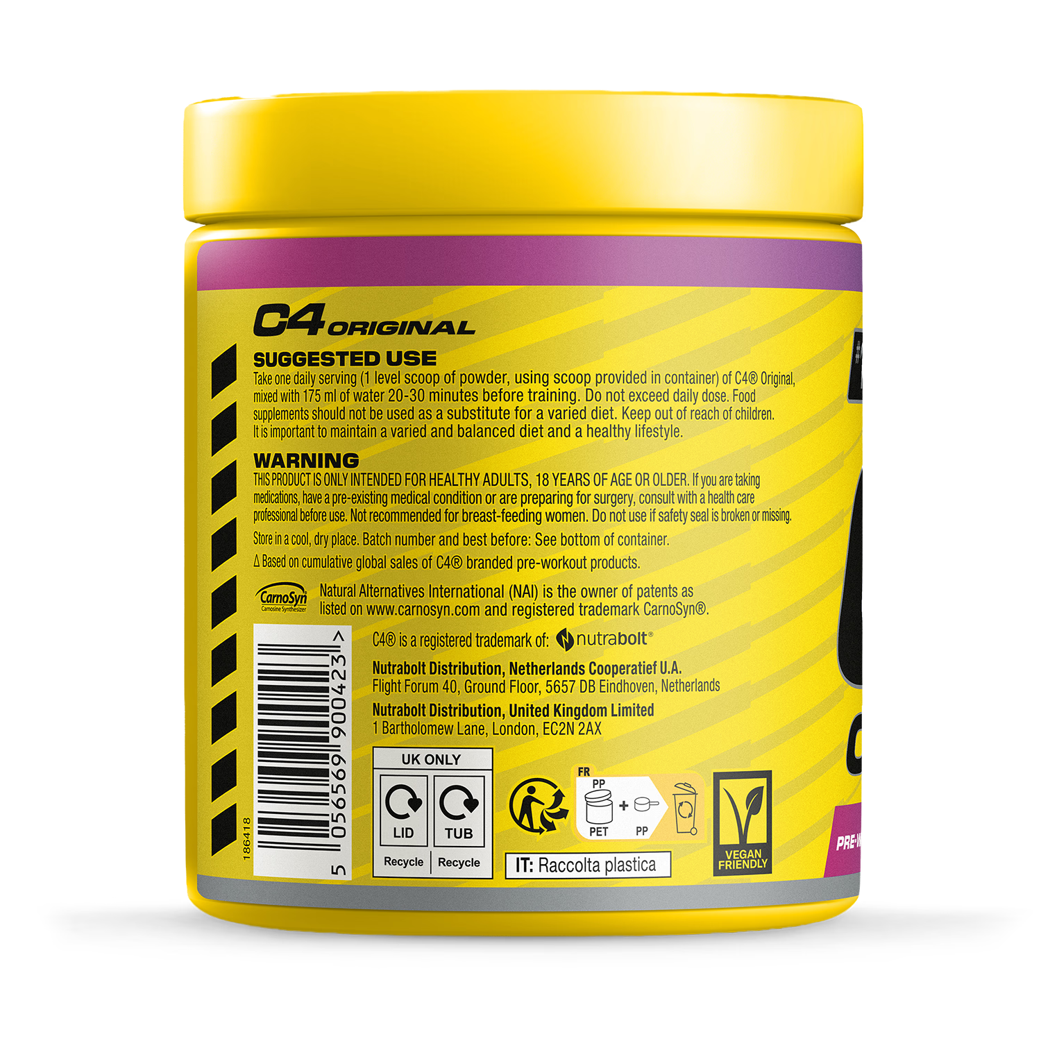 Cellucor C4 Original pre-workout powder Cosmic Rainbow 414g - British product