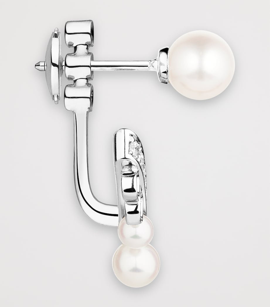 Chaumet white gold Joséphine earring with pearl and diamond - British product
